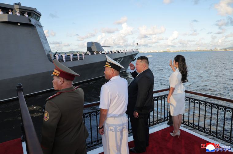 North Korea Commissions Destroyer, Kim Cites Naval Nuclear Arming